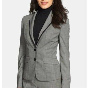 NEW Hugo Boss Julieta Wool Blazer Grey Jacket 14